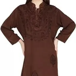 Cigain Women's Plus Size Tunic Tops Summer Long Sleeve Round Neck Blouses-Dress Ruffle Flowy Up T Shirts-picture-25