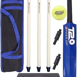 Toyshine Speed Up T-20 Combo Box Cricket Kit for Kids (Bat Size: 4, 5-10 yrs) Outdoor Sports Toy Gift for Boys Girls Picnic Fun - Blue- SSTP-image-72