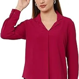 sharma group Women's Regular Fit Cotton Lycra Long Sleeves Formal Opaque Shirts-picture-20
