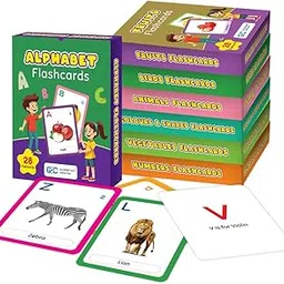 GDC Flashcards 7-in-1 Educational Flashcards for Kids | 196 Cards Total | Alphabet, Animals, Birds, Colours & Shapes, Fruits, Numbers, Vegetables | Early Learning & Preschool Activity Cards - Big-picture-13