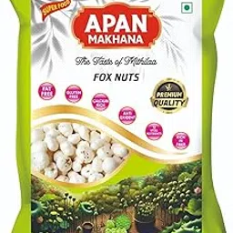 Apan Makhana - The Taste of Mithilaa Foxnuts - 250 Gram | Makhana | Hand Picked Makhana | Gluten Free, Calcium Rich & High in Fiber | Healthy Snack | Nutrient-Rich Healthy Dry Fruit-picture-11