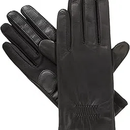 isotoner Women's Classic Stretch Leather Touchscreen Cold Weather Gloves, Fleece Lining-picture-14
