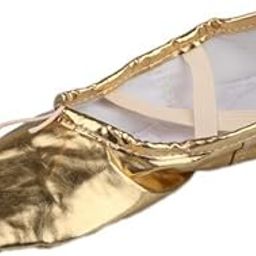 merishopp 2xWomen Girl Gold Ballet Pointe Gymnastics Leather Dance Shoes 37|Clothing, Shoes & Accessories | Dancewear | Dance Shoes | Ballet-picture-2