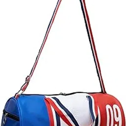 hang it Gym Bag Leatherette ll Duffel Bag ll Shoulder Bag for Men & Woman ll Emboss Logo (White &RED& Black)-picture-55