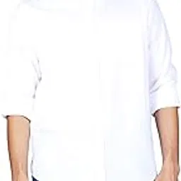lee Men Solid White Regular Fit Shirt-picture-56