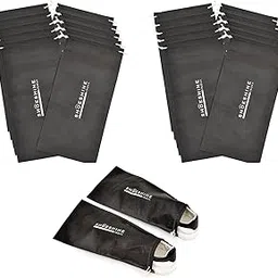 shoeshine Shoe Bags for Travel Pouch with Drawstring Closure - Separate Bag for Each Shoe 10 Pair (20 Pcs)-picture-32