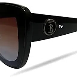 vision plus Designer Oversized Cat Eye Sunglasses, Black Frame with Gradient Lenses-picture-29