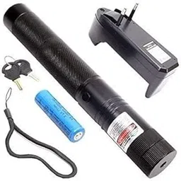 BAOER Rechargeable Green Laser Pointer and Pattern Disco Light with Adjustable Cap 500mW Light with Charger, Battery and Lock Key (303 Model Pattern Disco)-image-16