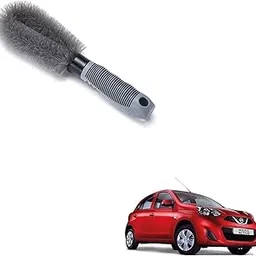 Kozdiko Car Alloy Wheel Brush Hub Clean Wash Useful Rim Brush for Nissan Micra Active-picture-54