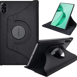 CEDO Honor Pad X8a (11 inch) Flip Cover | Leather Finish | 360 Degree Rotate Backcover | Shockproof Back Cover Case for Honor Pad X8a (11 inch) (Black)-picture-45