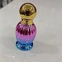 Musk Rijal Tri-Color Glass Perfume Bottle, Gold Cap, Decorative Fragrance Container, long lasting smell, 12 ml-picture-38