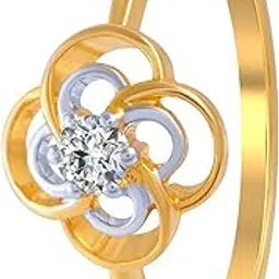 p.c. chandra jewellers 18k (750) Yellow Gold and Diamond Ring for Women-picture-37