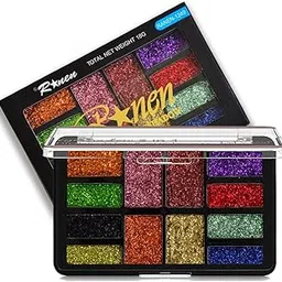 Adbeni 12 Color Shimmery Eyeshadow Palette 18gm | Vibrant Hues for Mesmerizing Eyes | Bold Look, Long-Lasting Pigments, Smooth Blending & Travel-Friendly Glamour (Shade-02)-picture-54