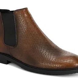 heightx Height Increasing Shoes For Men Elevator Textured Block-Heeled Chelsea Boots With 3 Inch Height Increase (1.25 Inch Outer Heel & 1.75 Inch Invisible Inner Insole)-picture-14