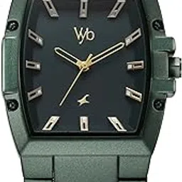 fastrack Vyb Pioneer Quartz Analog Green Dial Watch for Men-picture-43