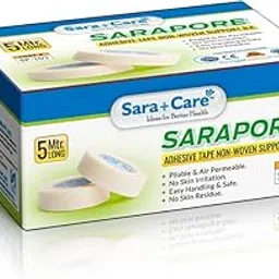 Sara+Care SaraPore Microporus Surgical Paper Tape (25mm*5mtr) (12 Rolls)-picture-33