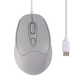 USB C Mouse, Wired Mouse - Low Noise, Compact Design, Compatible with Tablet, Laptop, and More (Gray)-picture-47