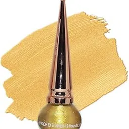 Trendy Styler Glitter Eyeliner Long Wearing Liquid Shimmery Eyeliner(stay 12 hours) (SKY BLUE) (GOLDEN)-image-3