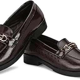 snoopers Men's Patent Leather Shiny Loafers | Shining Shoes for Wedding, Party and Festivals | Flexible TPR Sole and Comfortable Cushioned Insole | Stylish Shoes for Jeans, Kurta Pajama, Sherwani-picture-44