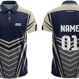 Dika Sports Cricket Custom Player Name and Number Jersey Cricket Tshirt for Men | 2 Year to 5XL-image-27