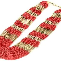 diano dimzi Alloy Red Gold-Plated Necklace - Pack of 1 For Women || WV_Necklace851-picture-41