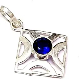 ridvik Tanzanite Quartz Gemstone Silver Plated Pendant Jewelry 1 To 2.5" PEN-5029-picture-32
