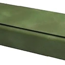 Vision Green Spectacle Case Cover | Faux Leather Hard Shell | Magnetic Closure | Lightweight & Compact Eyewear Storage for Reading Glasses - IC-554-Green-image-0