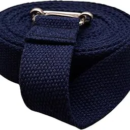 Preeti Yoga Iyengar Belt | Yoga Straps For Women and Men For Stretching | Ideal for Yoga, Pilates, Therapy, Dance, Gymnastics & Flexibility (3 Meter, Blue)-picture-33