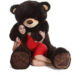 Toys Guru Chocolate Color Teddy Bear 7 Feet Teddy Bear for Girls, Boy Kids, Wife Girlfriend for Birthday Gifts Christmas Wedding Anniversaries and Valentines Day Gitfs (Chocolate, 7 Feet)-image-5