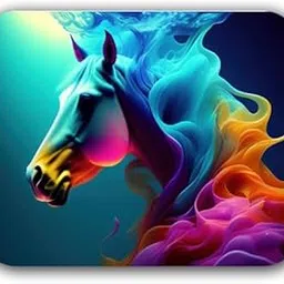 Shivor Gaming Mouse Pad with Colourful Horse Design | Desk Mat with Heat Resistant Rubber Base | Smooth Cloth Surface for Laser and Optical Mice-image-66
