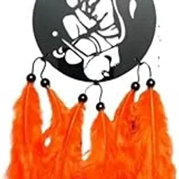 Lord Hanumanji Orange Feather R Art Dream Catcher Car Hanging Handmade Wall Hanging, Home Decor, Garden, Temple,Yoga Room-image-66