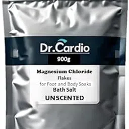 Dr Cardio Natural Bath Salt | Dead Sea Salt Magnesium Chloride Flakes for Foot and Body Soaks | Replenish Magnesium Levels | Relaxing & Rejuvenating Muscles & Joints (900g, Unscented)-picture-44