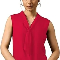 glito Women's Tie up Neck Regular Top | Regular Fit Sleeveless Top with Neck Tie-Ups | Stylish Western Apparel for Casual and Comfortable Everyday Wear-picture-52