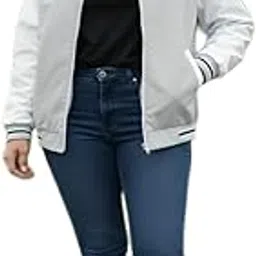 maykr Women Grey Jacket,Bomber Jacket For Women,Winter Windcheater.11-picture-22