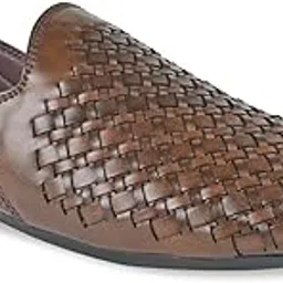 regal Men Woven Chatai Slip Ons-picture-28