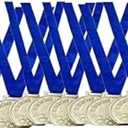 12 Pcs Silver Medals for Any Event Competetion Medals/Functions Medals/Throw Ball Medal/Cricket Medals/Volley Ball-picture-41