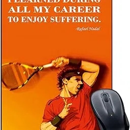 Gaming Mouse Pad I Learned During All My Career to Enjoy Suffering Printed Multicolour Size 7x8.8 inches-image-82
