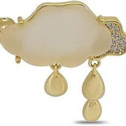 Cloud Shell Brooch Pin | 18k Gold Plated | Trendy, Lightweight & Comfortable | Stylish & Tarnish-Resistant | Qty : 1pc-image-30