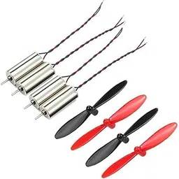 SYMFONIA- 4 Pieces Dc 3.7V 816 8X16Mm Micro Coreless Motor With Propeller High-Speed Mini Drones 50000+ RPM(4 Motors / 4 Propellers).-picture-14