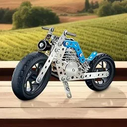 Metal Bike Creative Mechanical Construction Engineering Kit 140 Part of Bike Tool / 1 Set-picture-10
