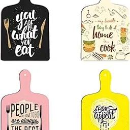 PAPER PLANE DESIGN Wall Art Wooden Kitchen Home Decor Items Pack of 4 (E)-image-19