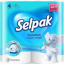 SELPAK Comfort Extra Strong Toilet Roll 2 Ply 4 Roll White-picture-19