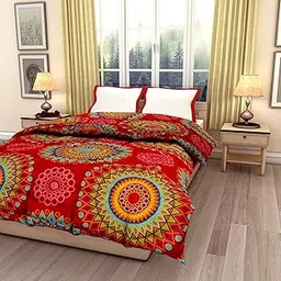 ShopingTrade Beautifully Soft and Skin Friendly Microfiber Floral Design Printed Double Bed AC Blanket/Dohar/Quilt (Multicolor 5, Double Bed)-picture-30