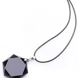 astroghar Black Tourmaline Star Of David Shaped Lucky Charm Crystal Pendant-picture-33