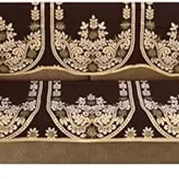 SPIEx-cell Excell loomtex Presents dmass_Sofa Cover 2 pcs of Exclusive Royal Look Velvet Sofa Cover Set of Heavy Fabric 500 TC Floral Design 3 Seater Sofa Cover -|| Set of 2 Piece ||-picture-15