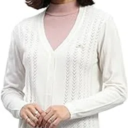 monte carlo Womens Self Design V Neck Full Sleeve Cardigan (1243549VN)-picture-39