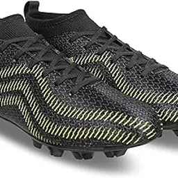 aivin Pro Rattle Snake Football Stud Black/Orange Football Shoes for Men-picture-27