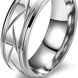 fashion frill Black Michelin Ring | Simple Stainless Steel Ring | Mens Black Ring | Minimalist Black Ring | Mens Black Band | Gift for Him-picture-40