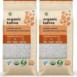 Organic Tattva, Organic Biryani Basmati, 1Kg |Long Grain and Rich Aroma | Perfectly Aged | Source of Protein| Naturally Gluten Free | Pesticide and Chemical Free | Pack of 2-image-55