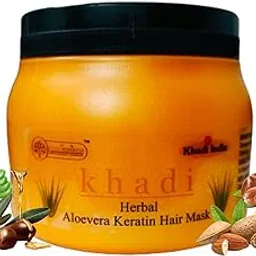 KHADI RISHIKESH Herbal Aloe Vera Keratin Hair Mask for Hair Fall Control, Frizz-Free, Stronger Shiny Hair Growth | Intense Repair, Dry & Damaged Hair Mask for female & male-image-67